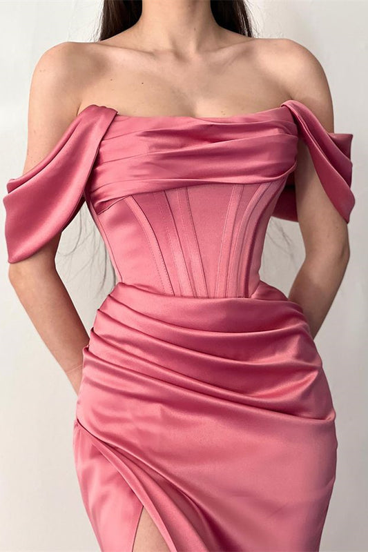Stunning Off-the-Shoulder Mermaid Prom Dress Long With Split Online