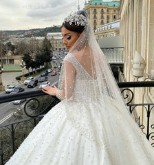 Sweetheart Ball Gown by Miabel: Elegant Off-the-Shoulder Backless Wedding Dress with Tulle, Pearl Beading, and Ruffles