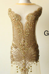 Elegant Coral Evening Dress Sequins Long Flower With V Neck Tulle