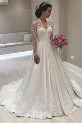 Sweetheart Mermaid Wedding Dress with Long Sleeves and Lace Appliques by Ballbellas